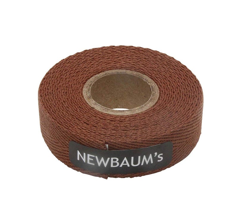 Newbaums cloth Bike Handlebar Tape (Brown)  10 ft Roll Bike Bar grip Tape (075A Wide)  cotton Bar Tape Road Bike  Adhesive Back Bike Tape for Handlebars - Brown grip Tape (22 colors)